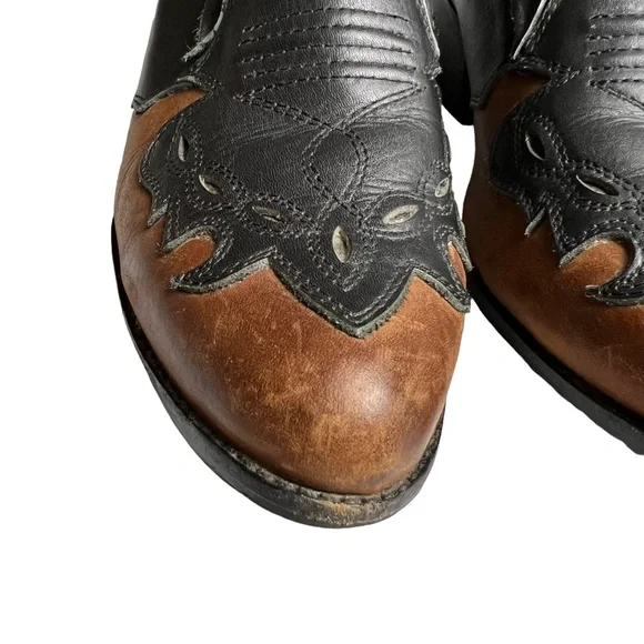 Jeffrey Campbell Colt Western Cowboy Ankle Boot Bootie Size 9 M Leather Black - Picture 4 of 14